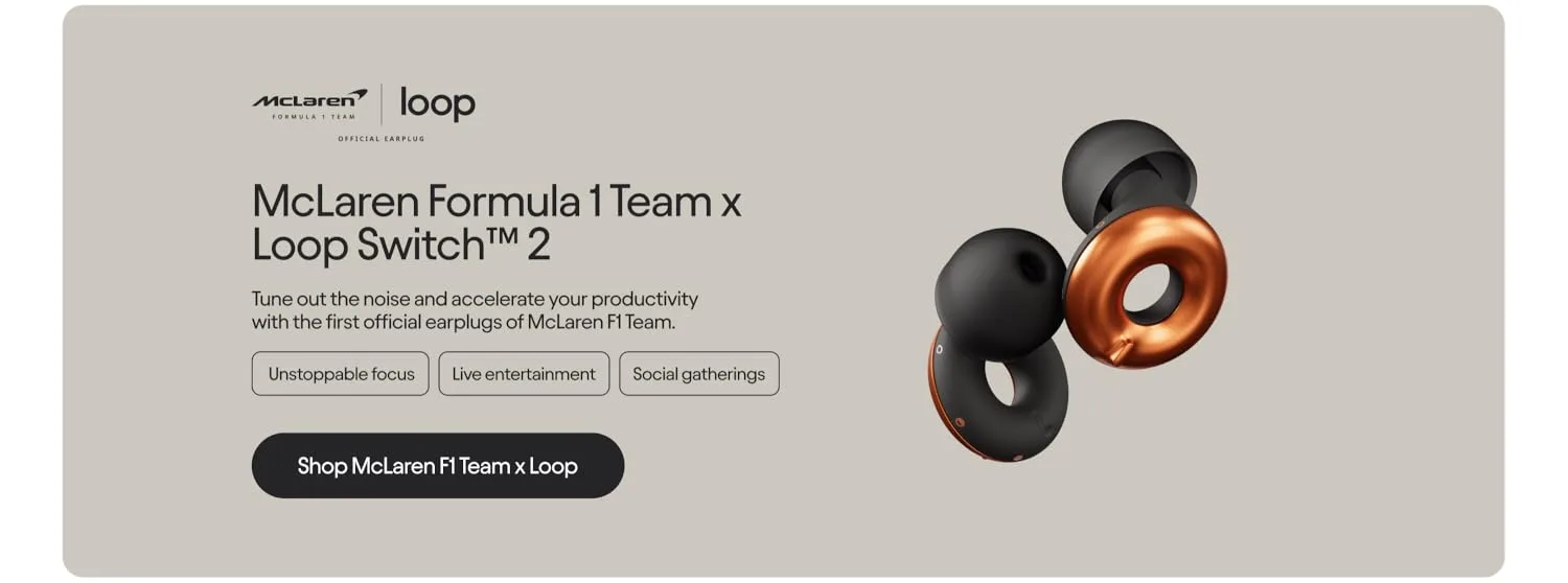 McLaren Formula 1 Team x Loop Switch 2 official partnership banner
